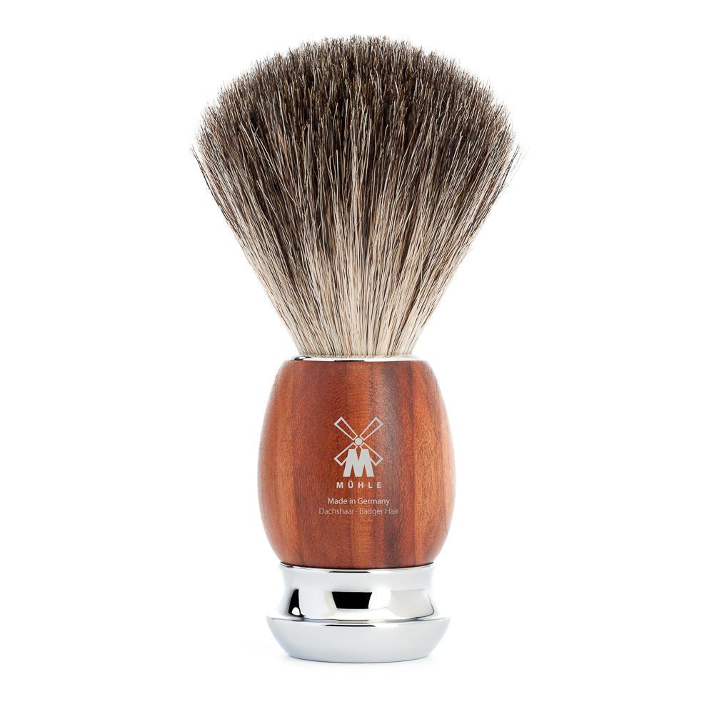 MÜHLE VIVO 3 Pc. Shaving Set, Pure Badger Brush & Safety Razor, Plum Tree - Image 3